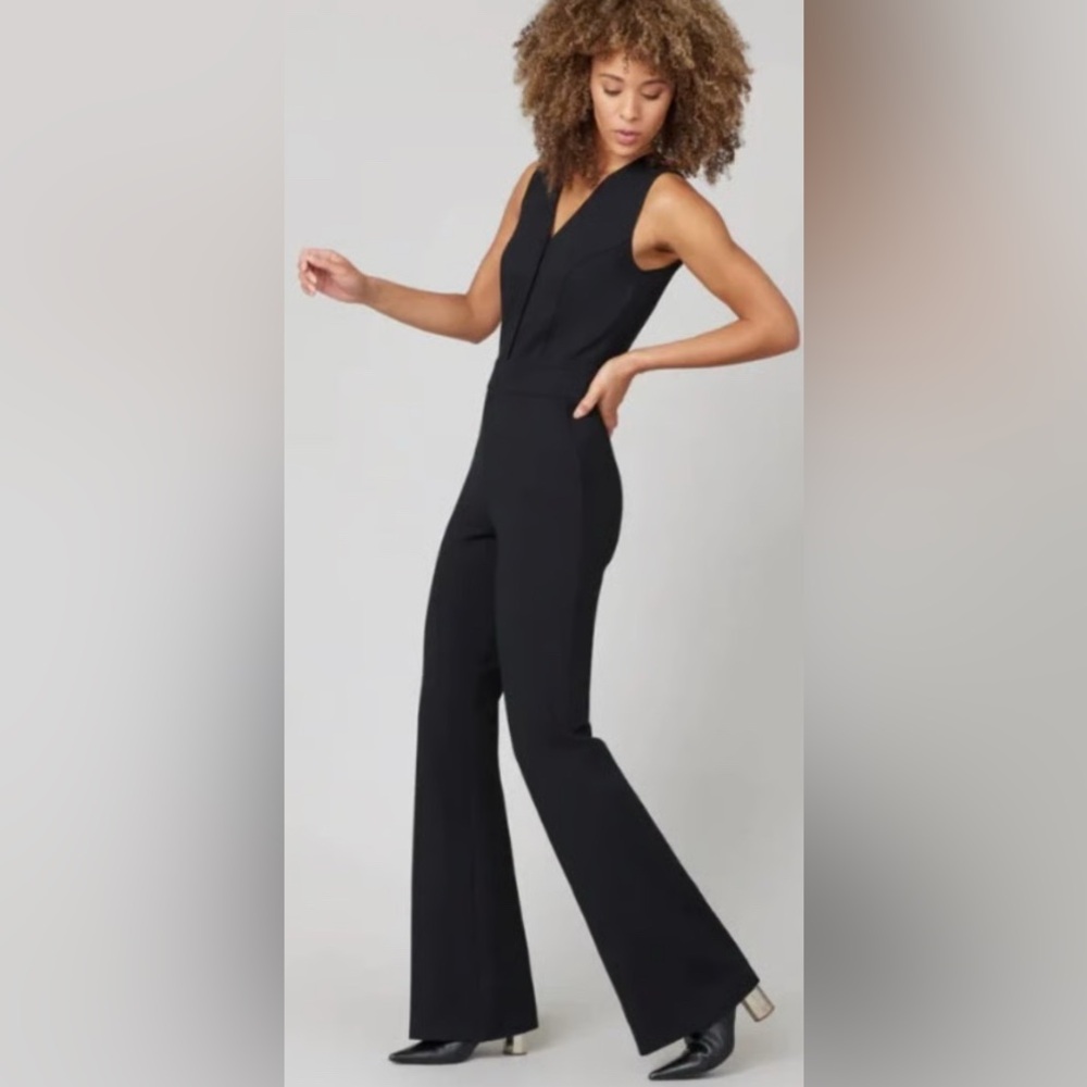 NWT SPANX Perfect Sleeveless Jumpsuit in Classic Black, Sz 1X